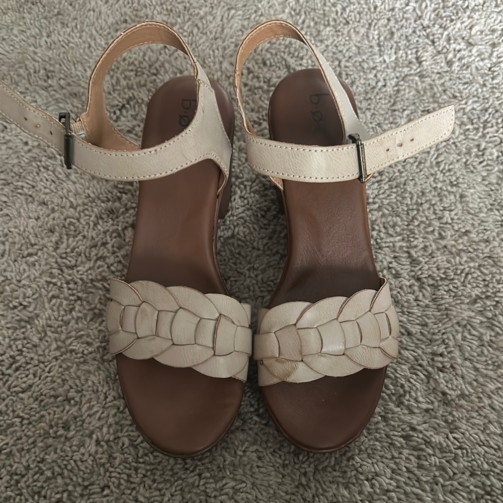 Beige Braided Women's Sandals